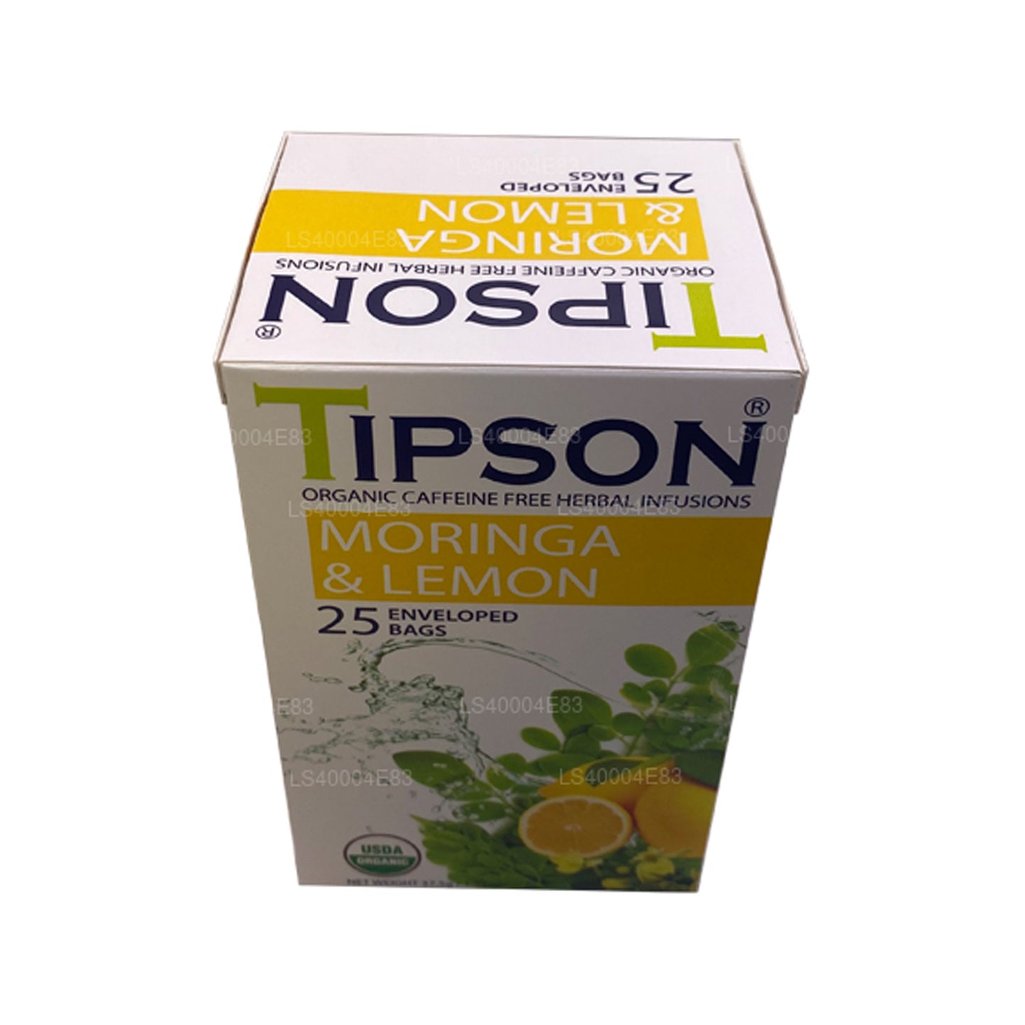 Thé au moringa et au citron Tipson (37,5 g) 25 sachets