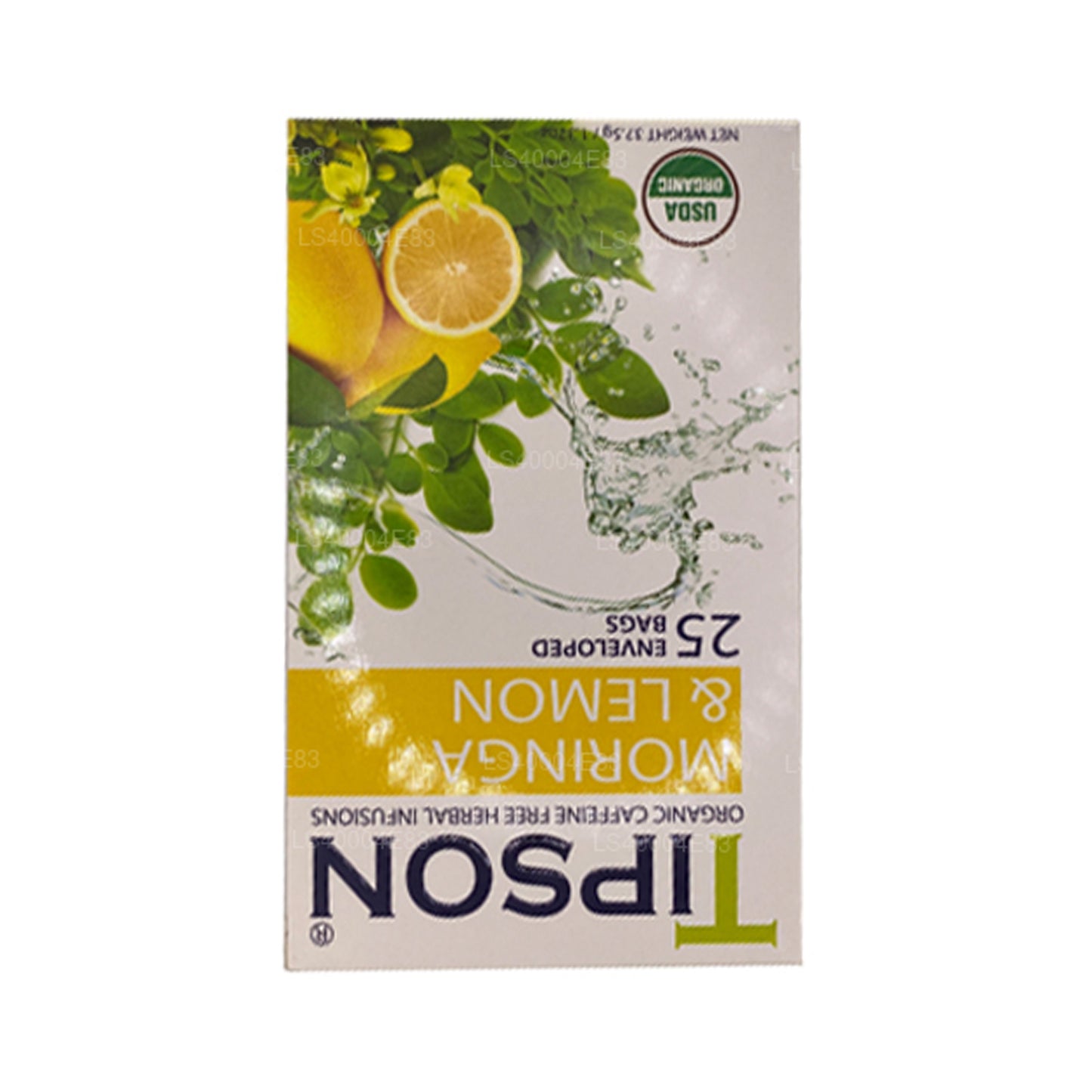 Thé au moringa et au citron Tipson (37,5 g) 25 sachets