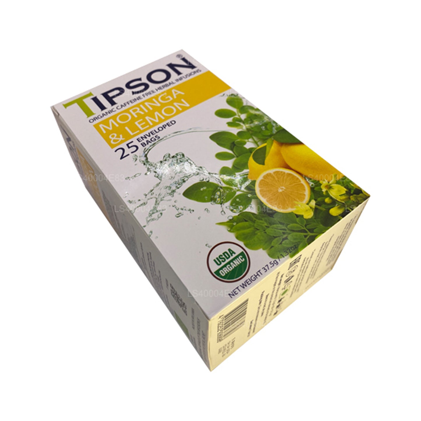 Thé au moringa et au citron Tipson (37,5 g) 25 sachets