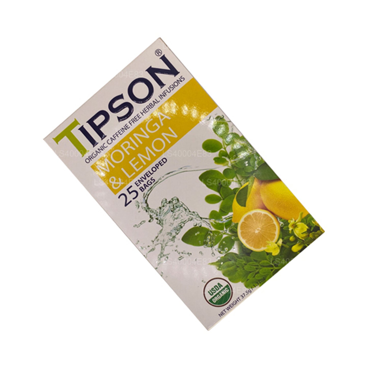Thé au moringa et au citron Tipson (37,5 g) 25 sachets