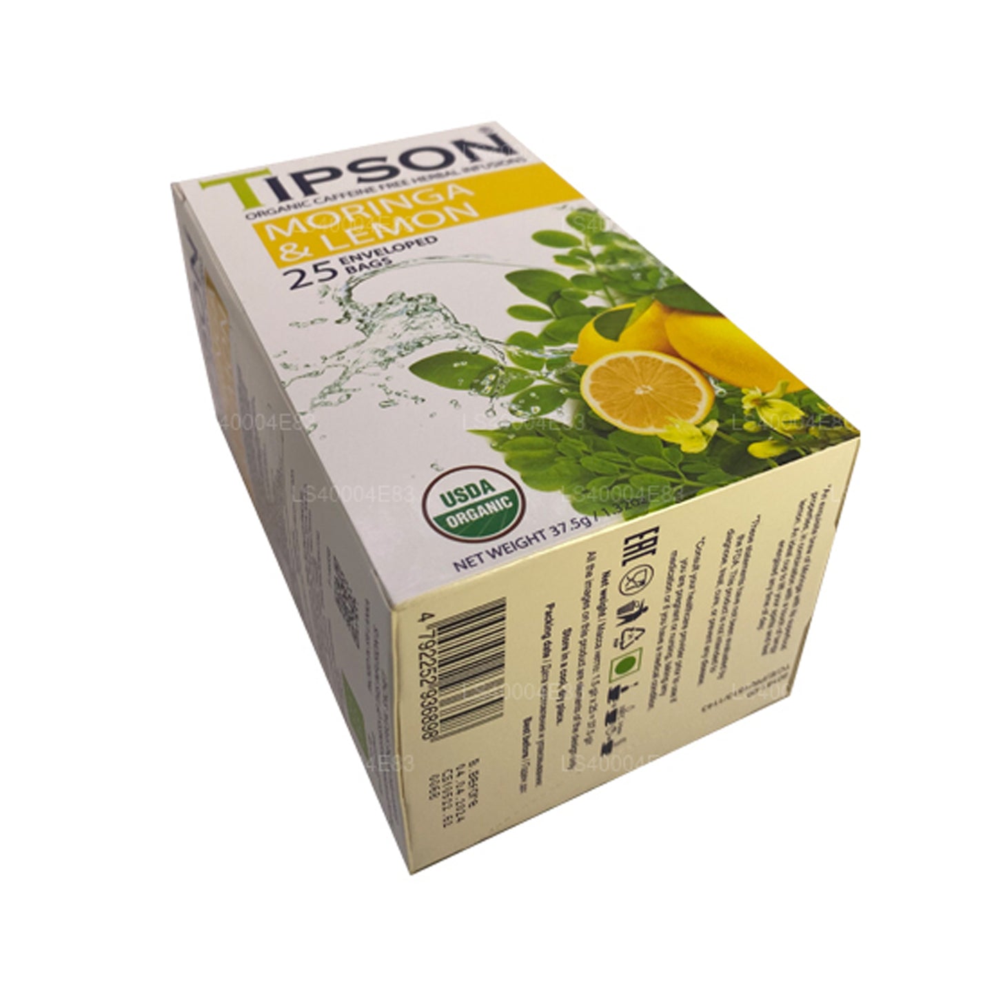 Thé au moringa et au citron Tipson (37,5 g) 25 sachets