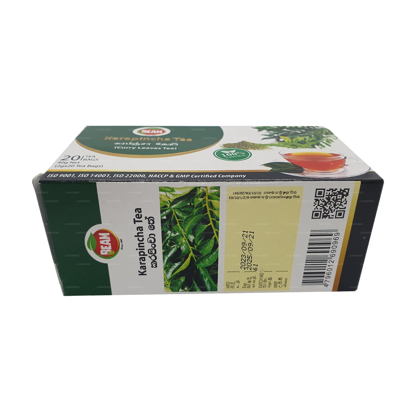 Beam Karapincha Tea (40 g) 20 sachets de thé