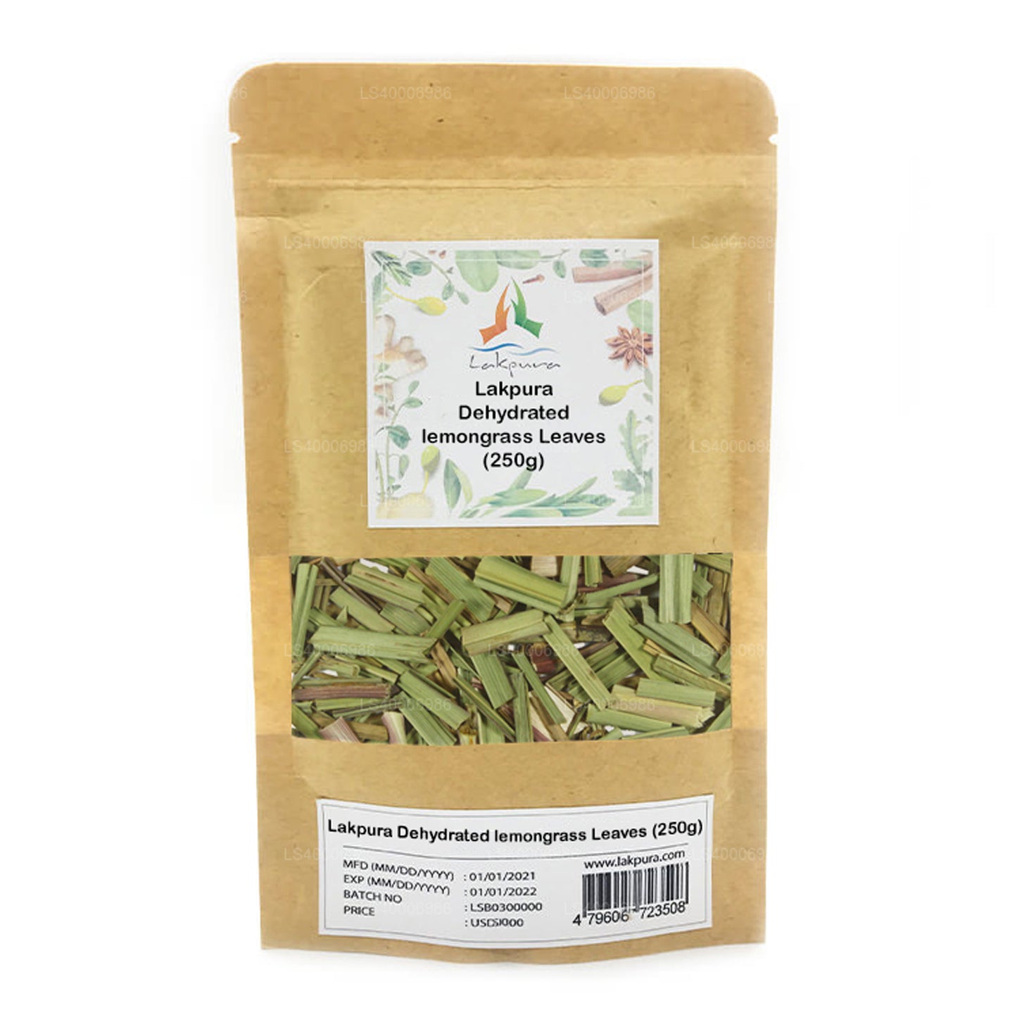 Feuilles de citronnelle déshydratées Lakpura