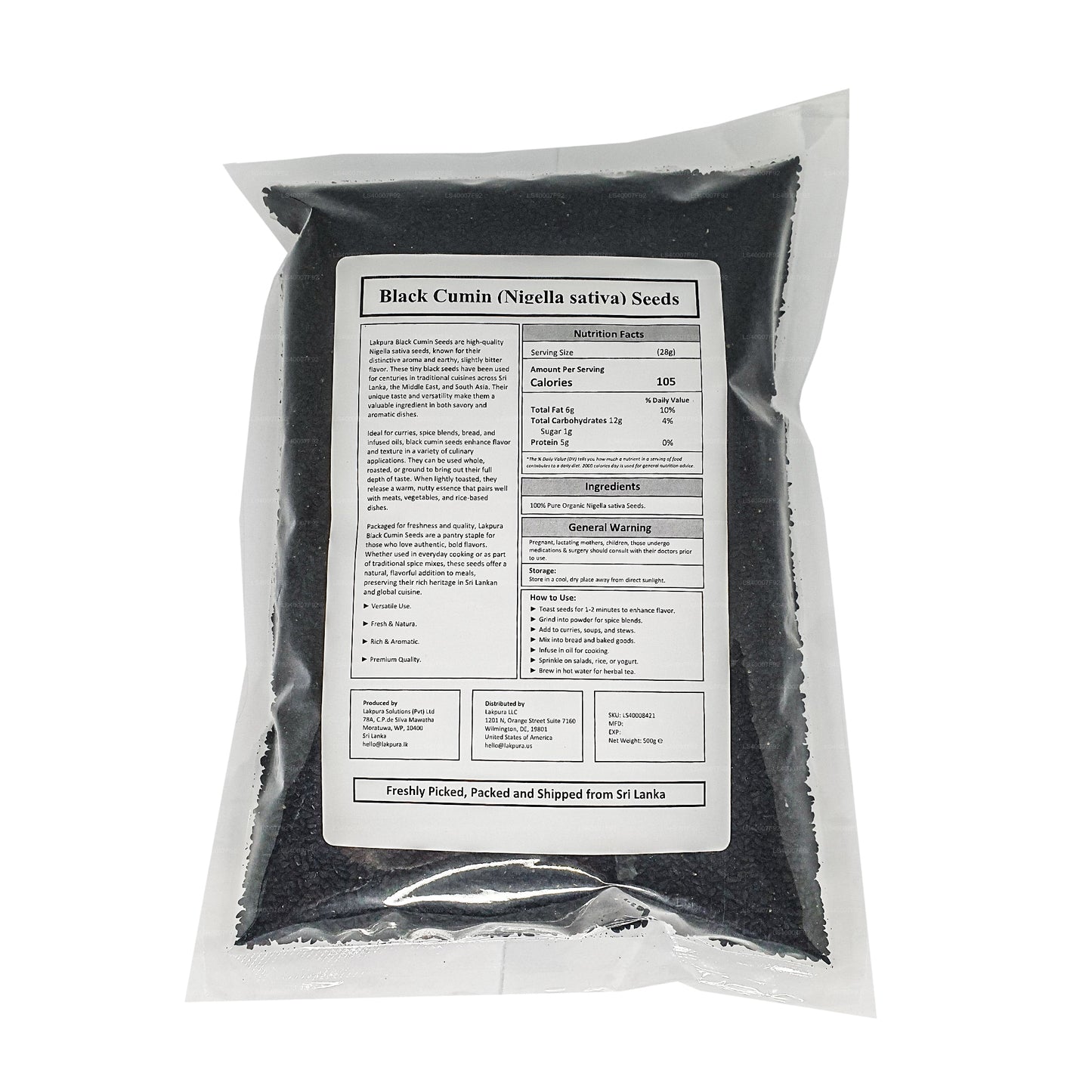 Graines de cumin noir Lakpura (100g)