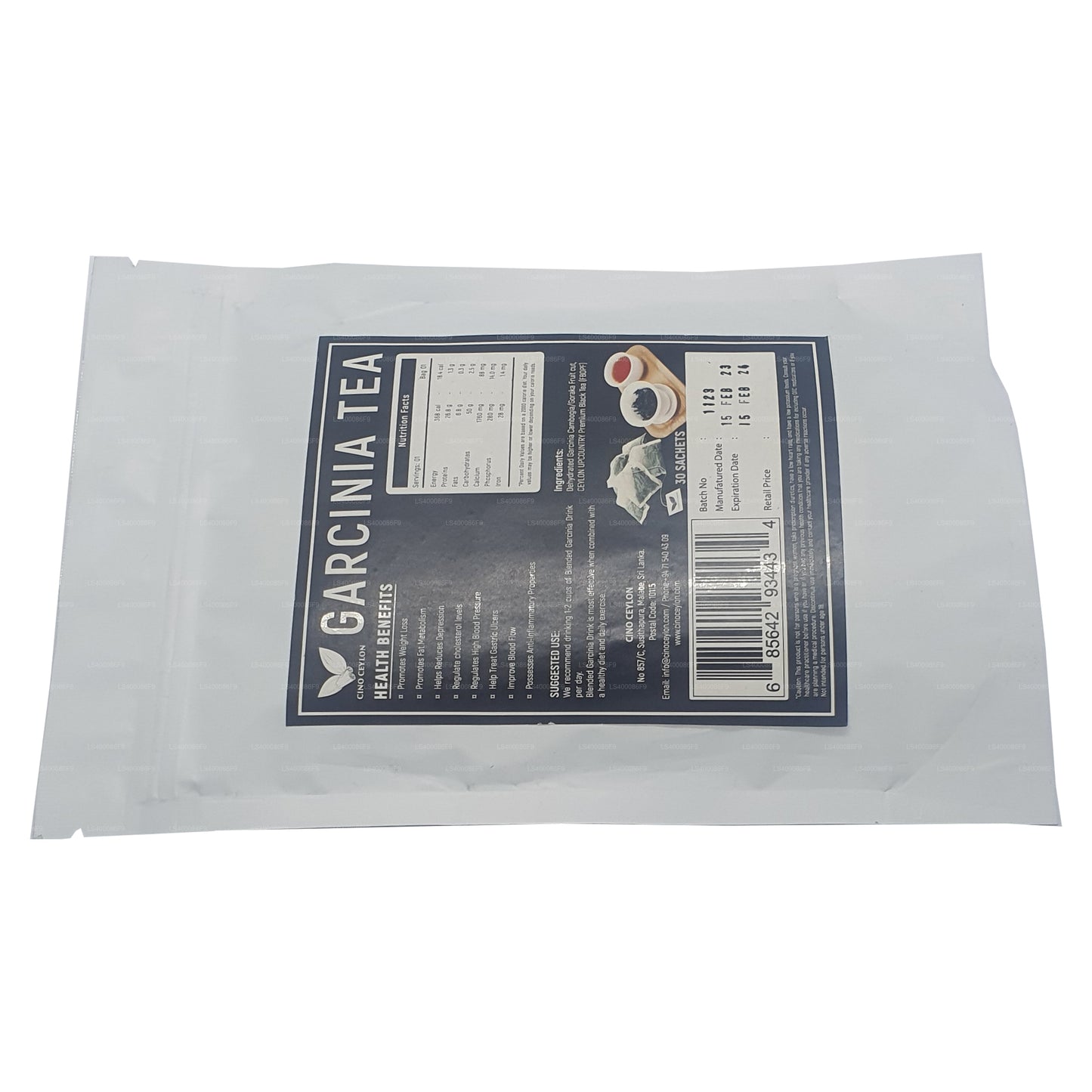 Thé Cino Ceylon Garcinia (30 sachets de thé)