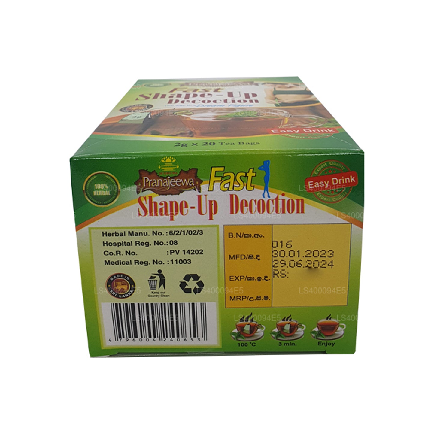 Décoction Sethsuwa Pranajeewa Fast Shape - Up (40 g)