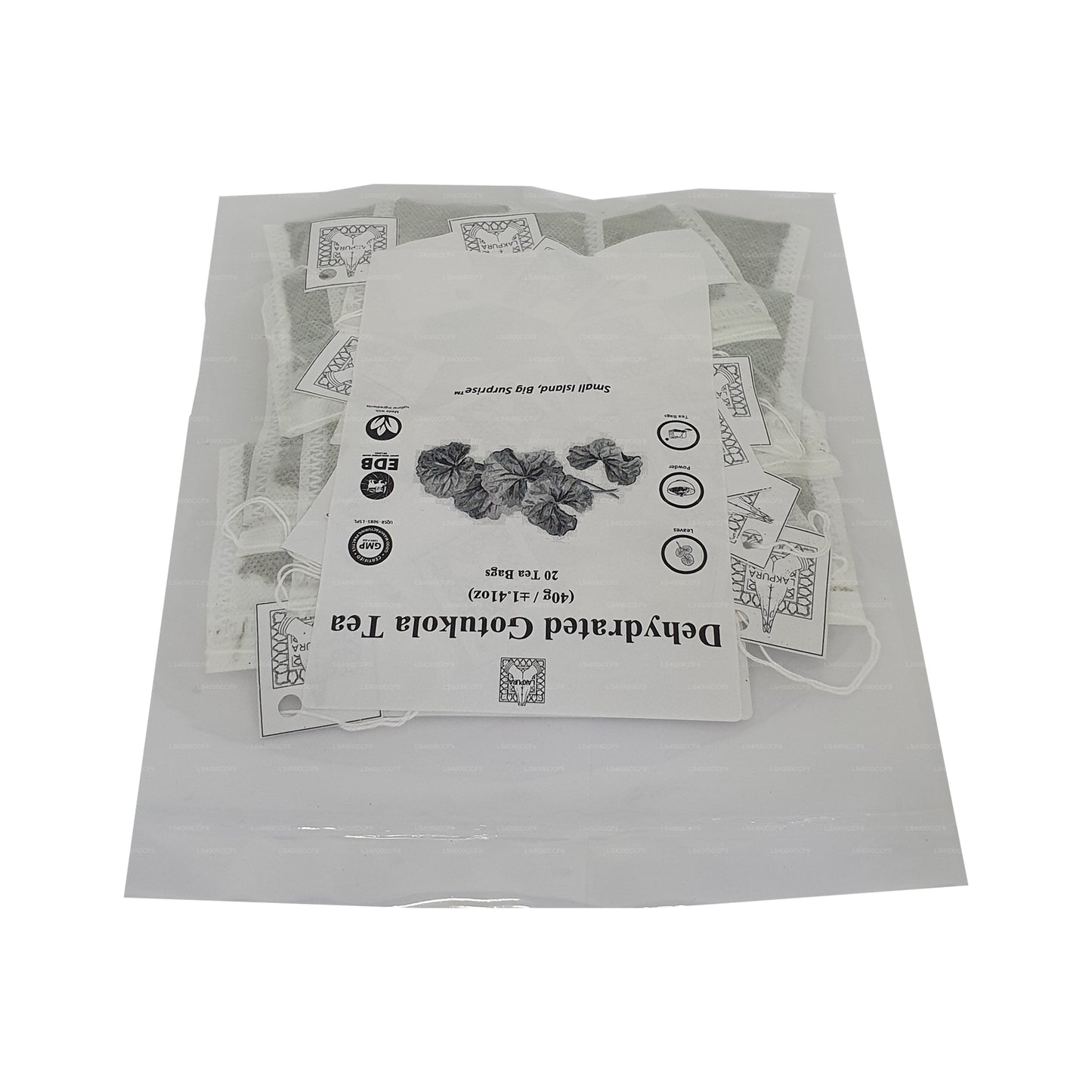 Sachets de thé Gotukola déshydratés Lakpura (40 g) 20 sachets de thé