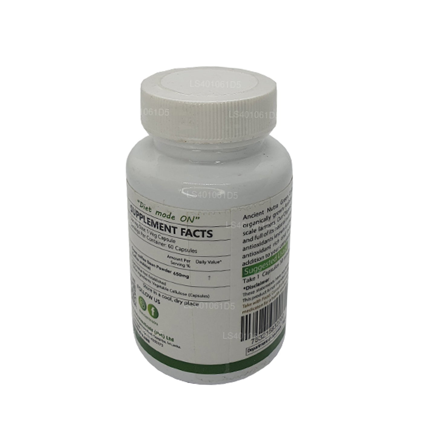 Grain de café vert Ancient Nutra (60 capsules)