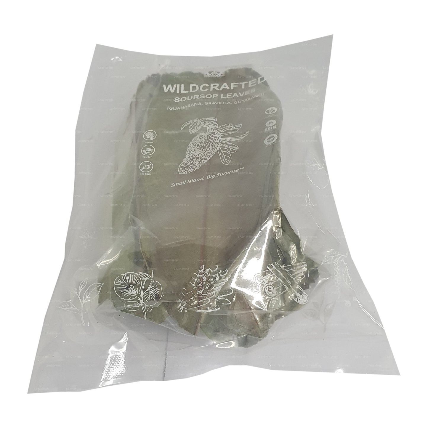 Feuilles entières déshydratées de corossol sauvage Lakpura® (Guanabana, Graviola, Guyabano)