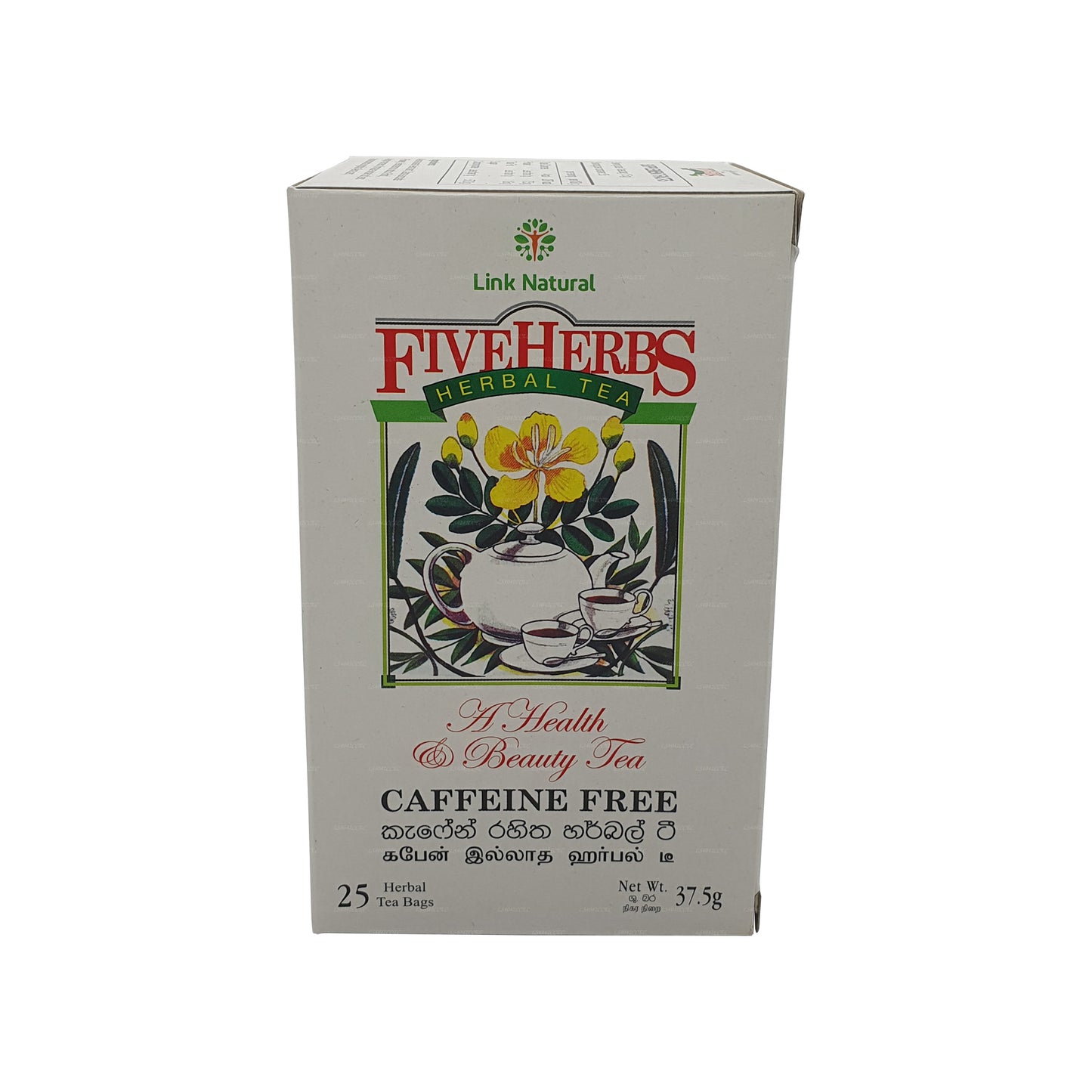 Tisane ayurvédique Link Natural Five Herbs (37,5 g) 25 sachets