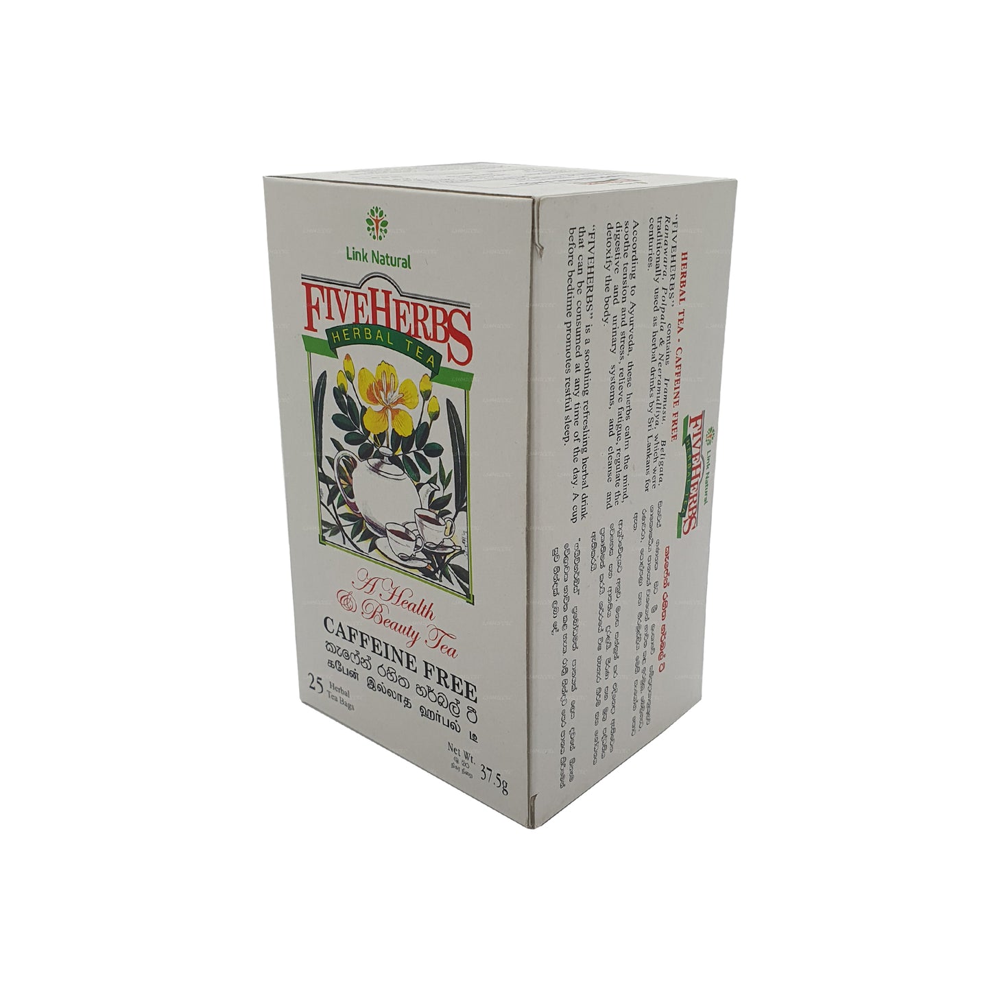 Tisane ayurvédique Link Natural Five Herbs (37,5 g) 25 sachets