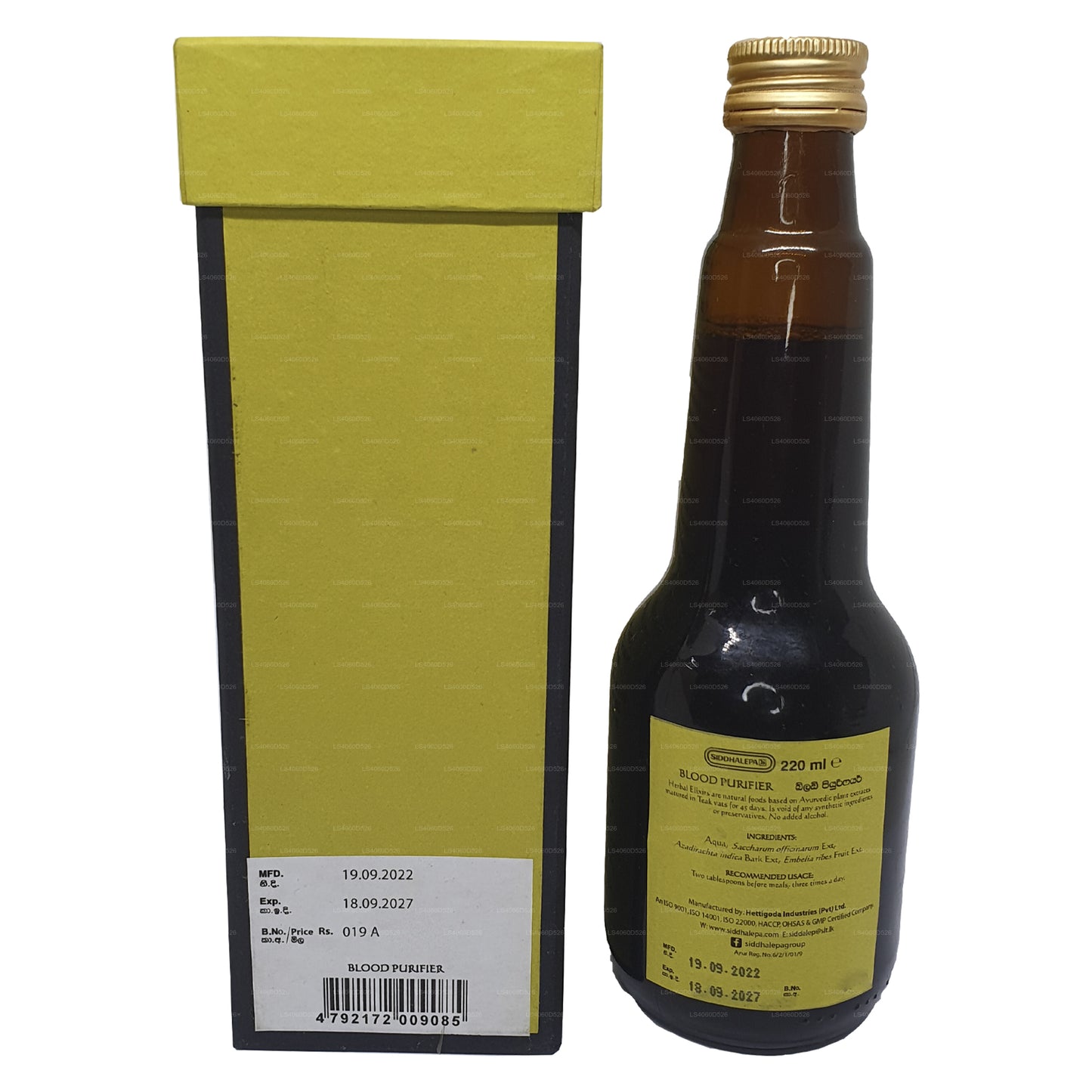 Purificateur de sang Siddhalepa Ayur Elixir (350 ml)