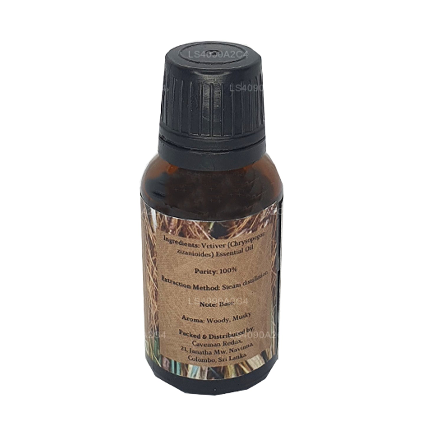 Huile essentielle de vétiver Lakpura (15 ml)
