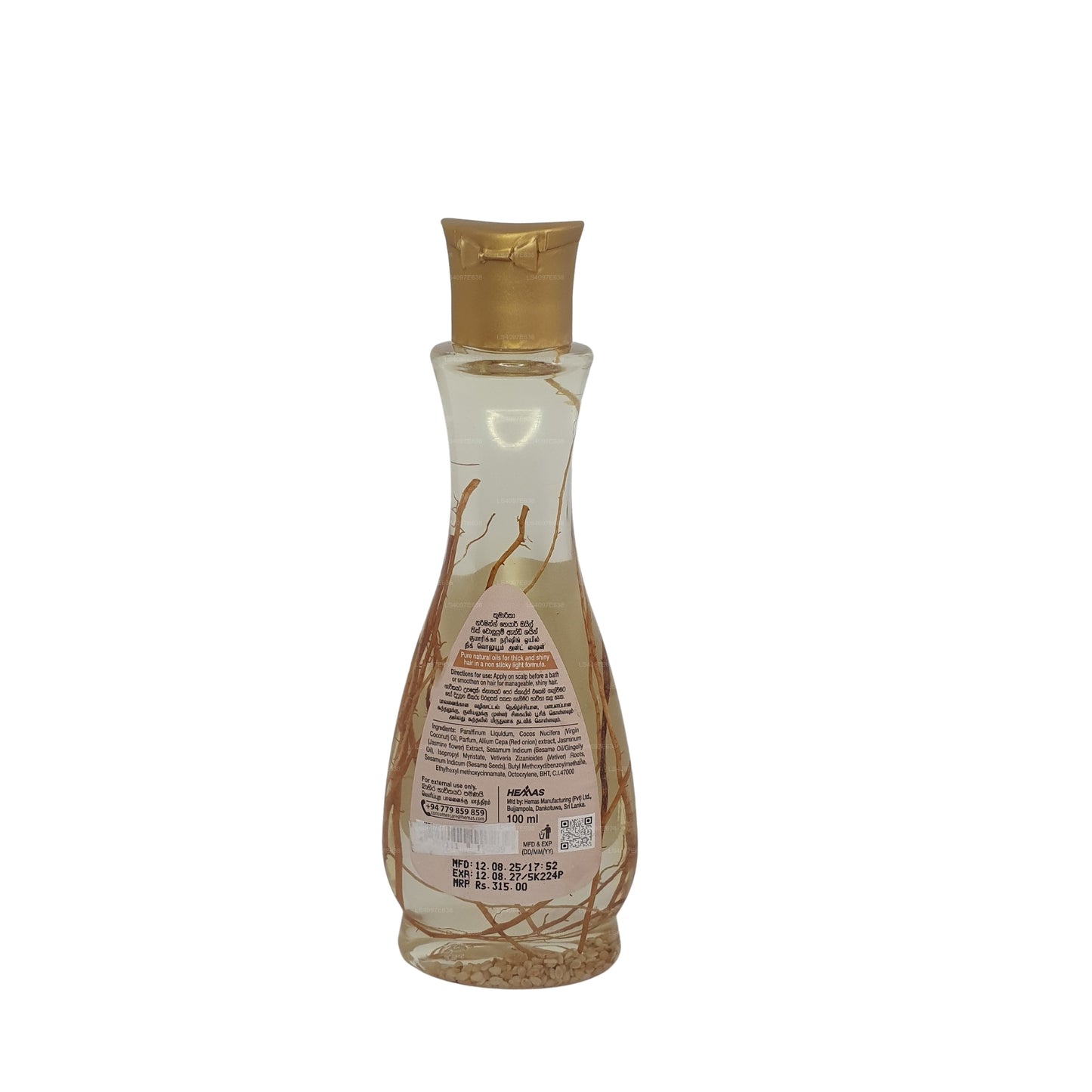 Huile capillaire nourrissante Kumarika « Hair Thinning Control » (100 ml)
