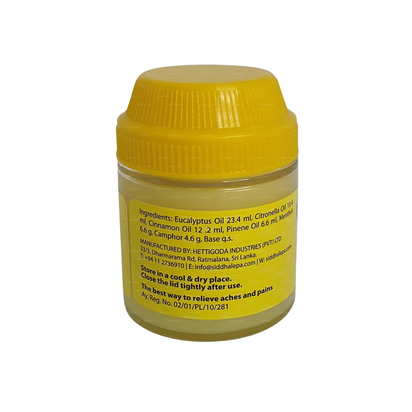 Baume ayurvédique aux herbes Siddhalepa