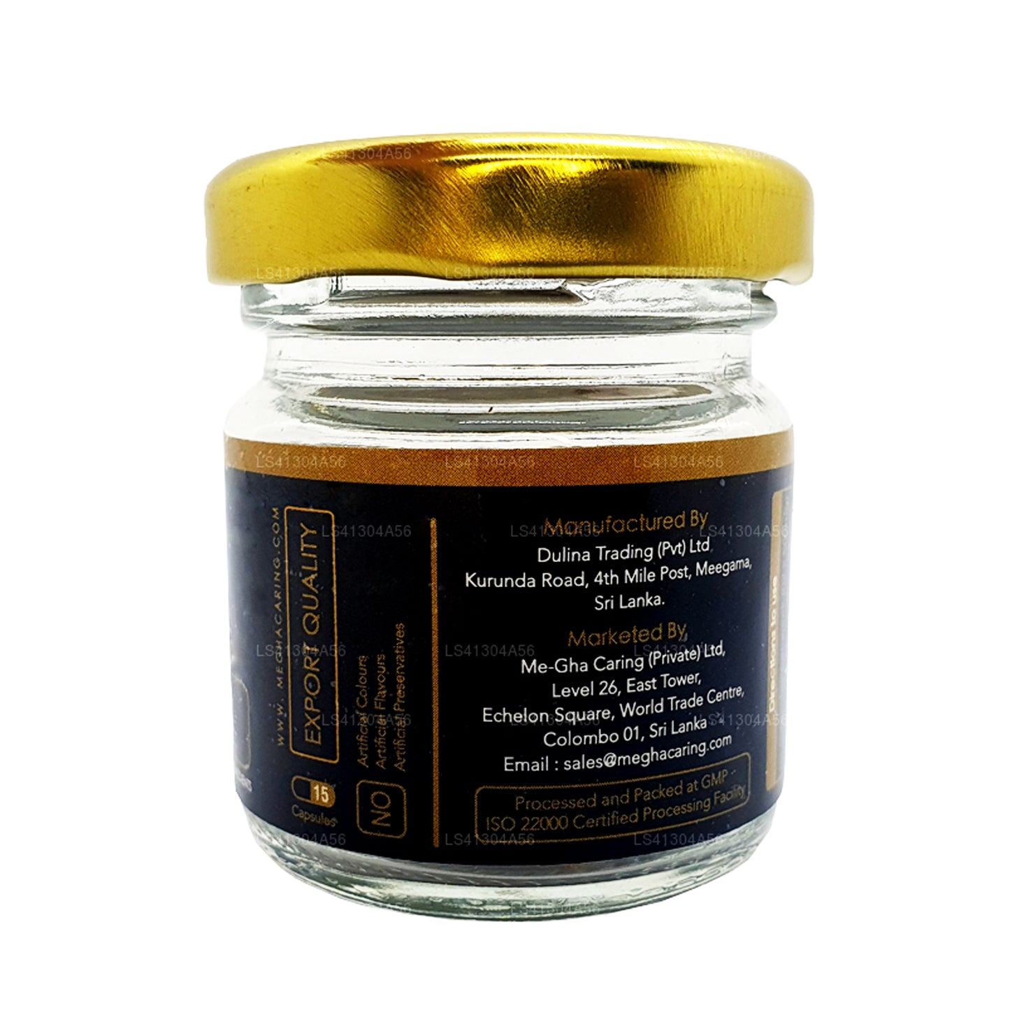 Consommation primaire de mégHa (15 capsules)