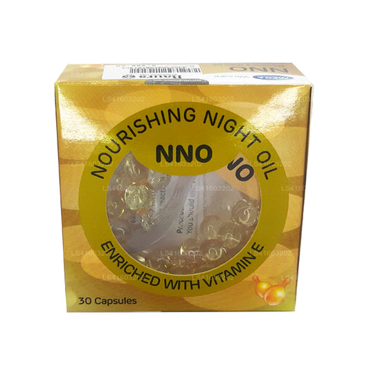 Huile de nuit nourrissante NNO à la vitamine E et à l'huile de jojoba (30 capsules)