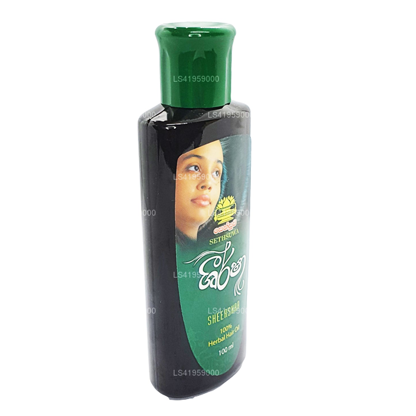 Huile capillaire à base de plantes Sethsuwa Sheersha (100 ml)