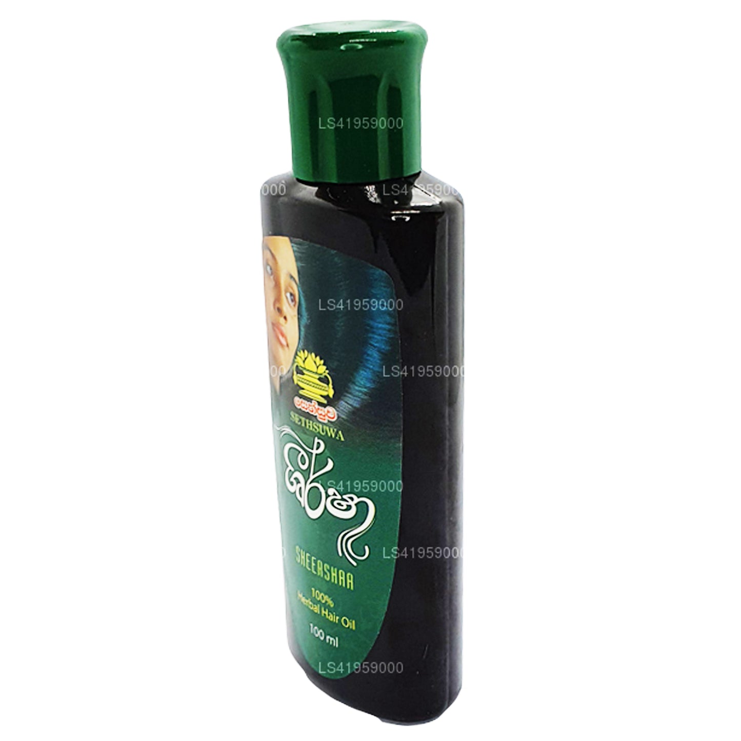 Huile capillaire à base de plantes Sethsuwa Sheersha (100 ml)