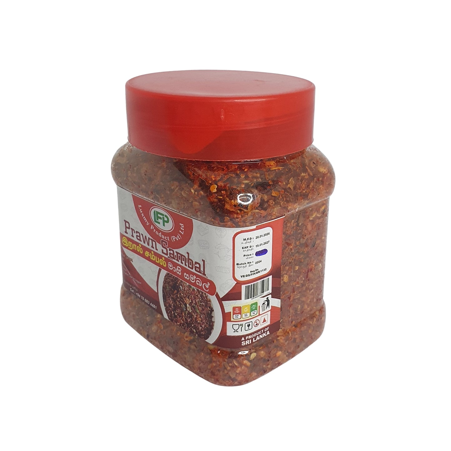 Sambal de crevettes Luxmy (200 g)
