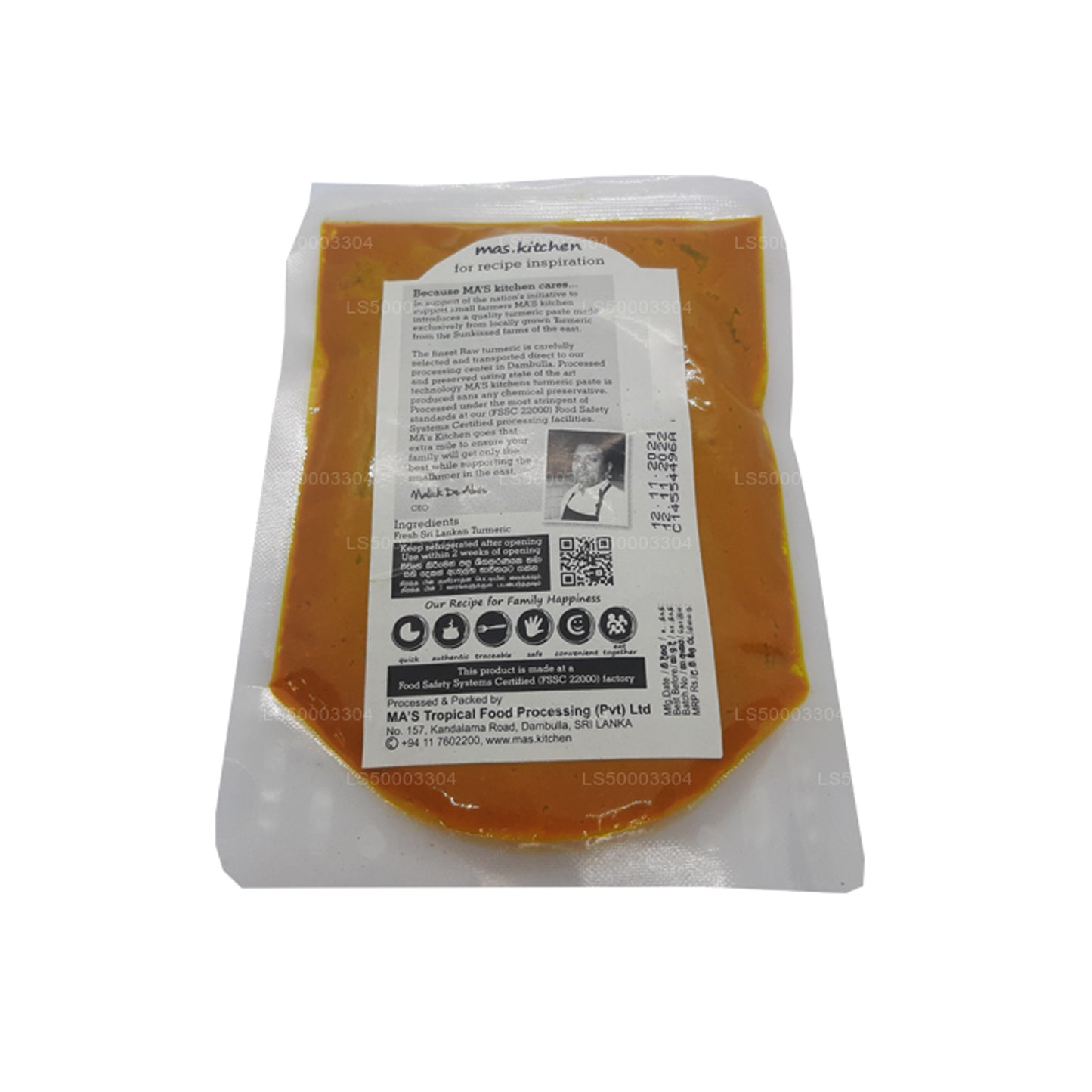 Pâte de curcuma MA's Kitchen (150 g)