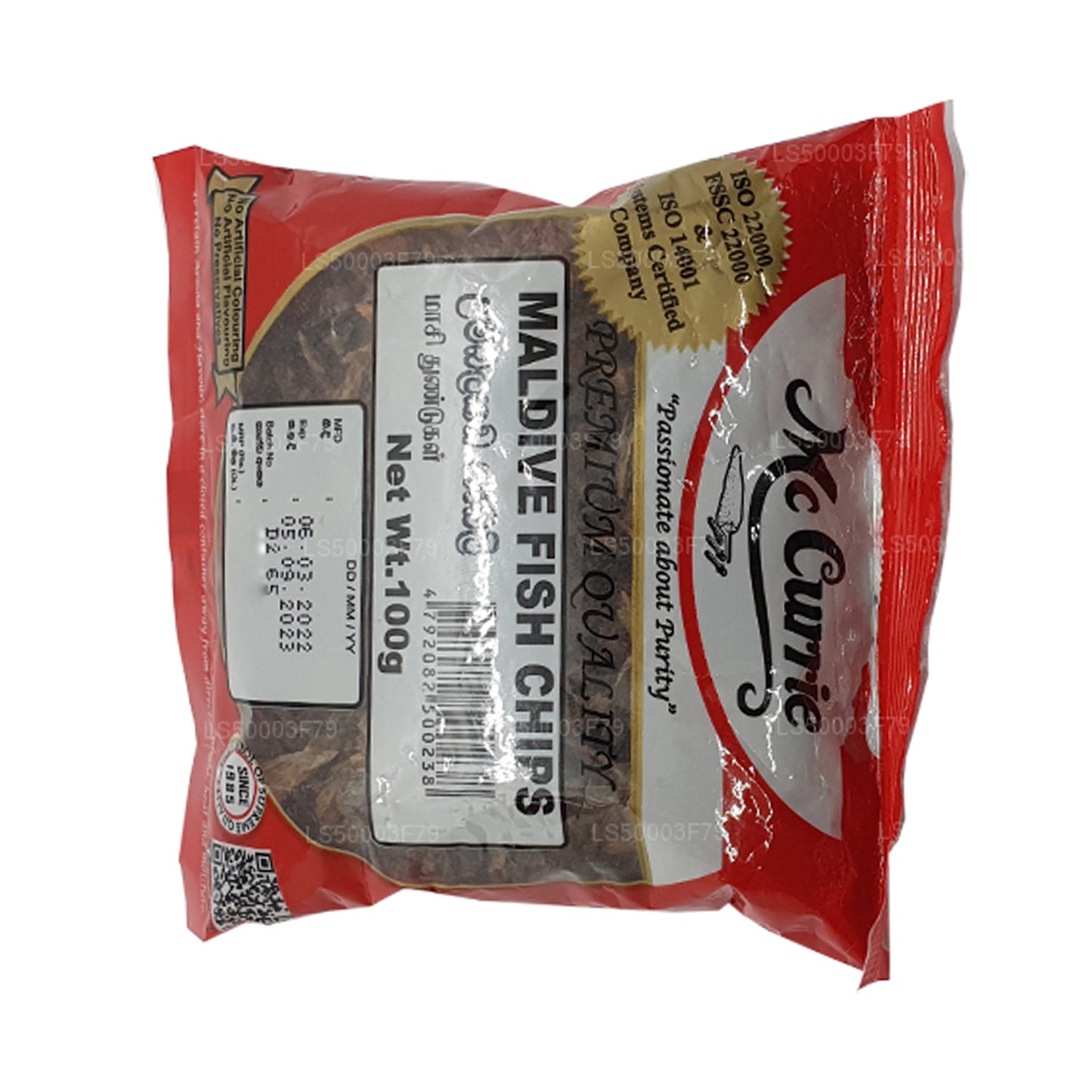 Chips de poisson aux Maldives Mc Currie (100 g)