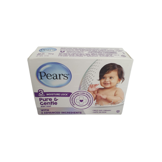 Savon pur et doux pour bébé Pears (90g)