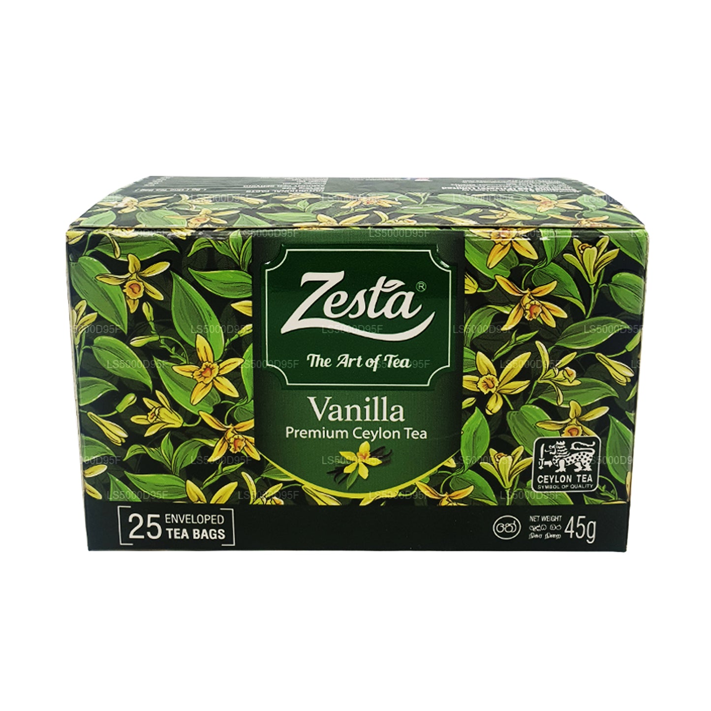 Thé noir à la vanille Zesta (45 g) 25 sachets de thé