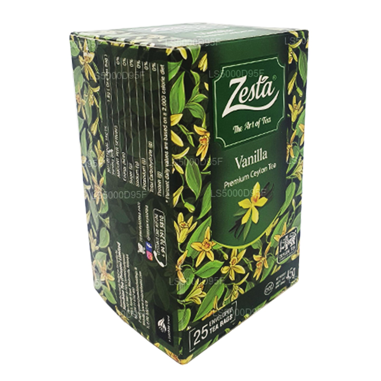Thé noir à la vanille Zesta (45 g) 25 sachets de thé
