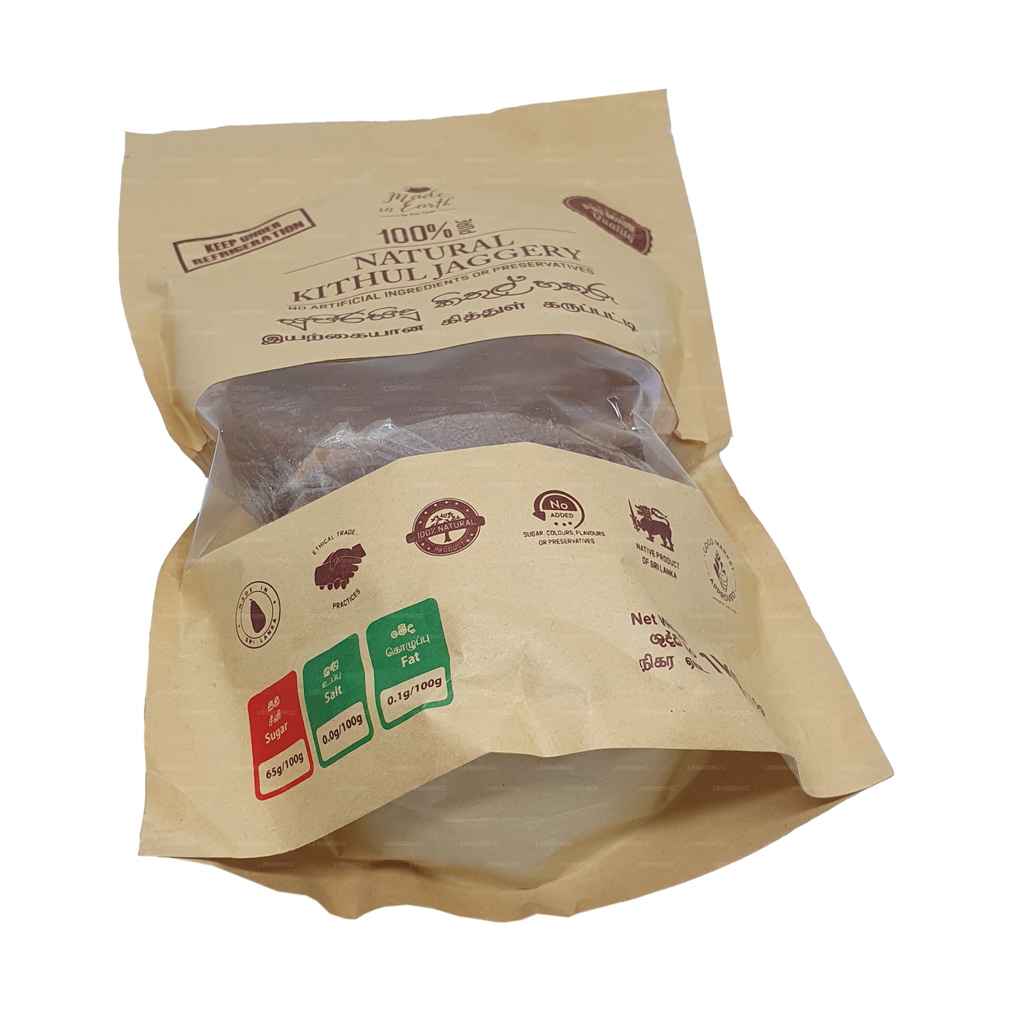 Jaggery de Kithul pur et naturel fabriqué sur Terre (500 g)