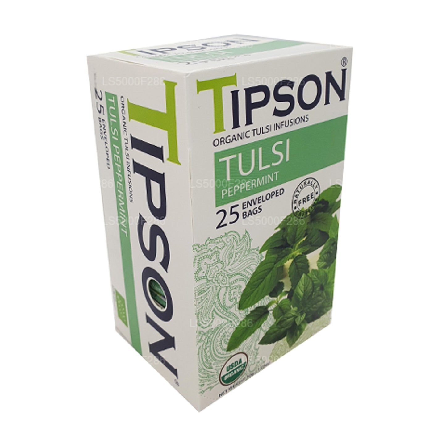 Tulsi biologique Tipson Tea à la menthe poivrée (30g)