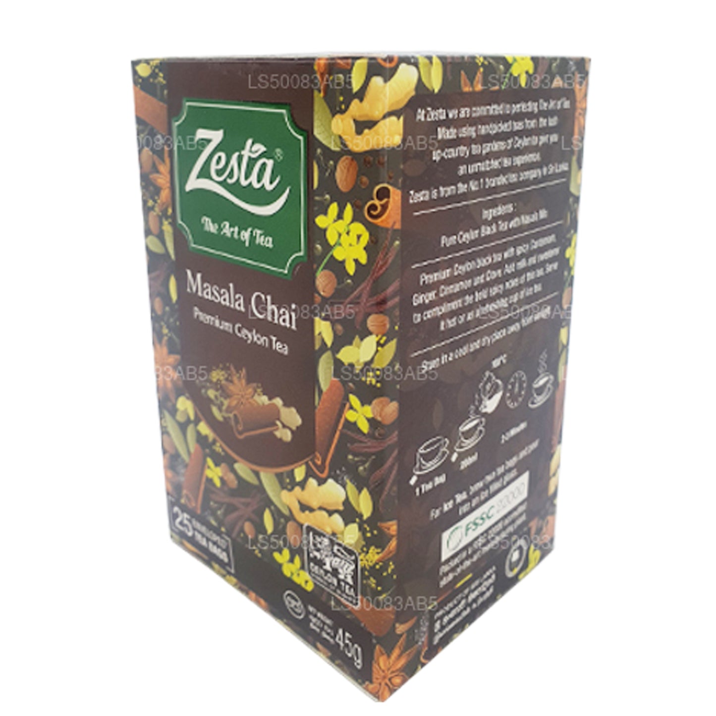 Zesta Masala Chai (45g) 25 sachets de thé