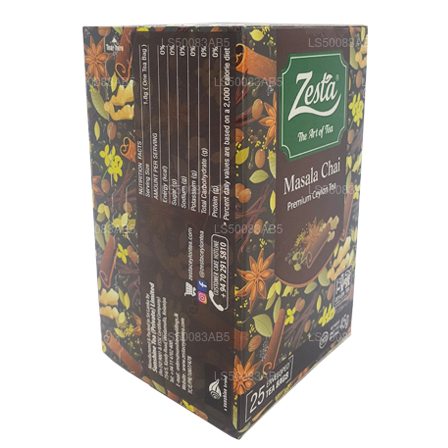 Zesta Masala Chai (45g) 25 sachets de thé