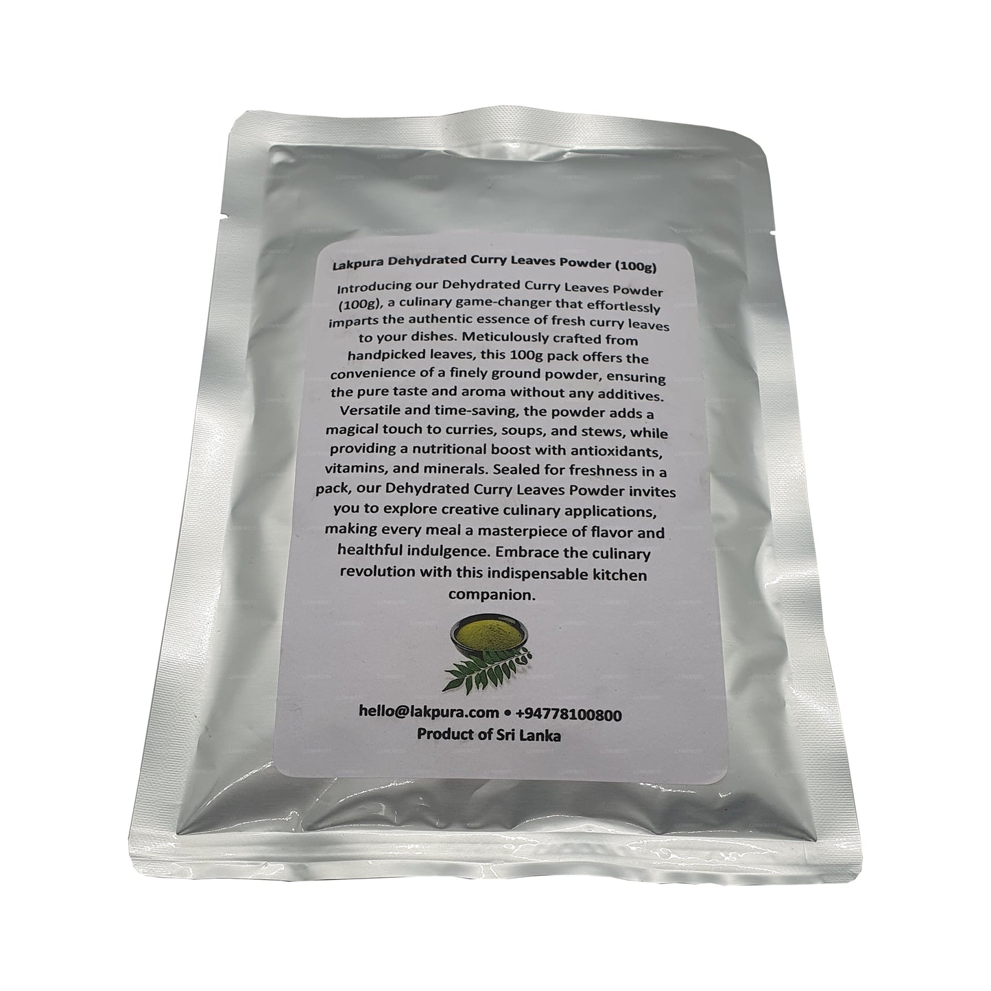 Feuilles de curry déshydratées Lakpura en poudre (100 g)