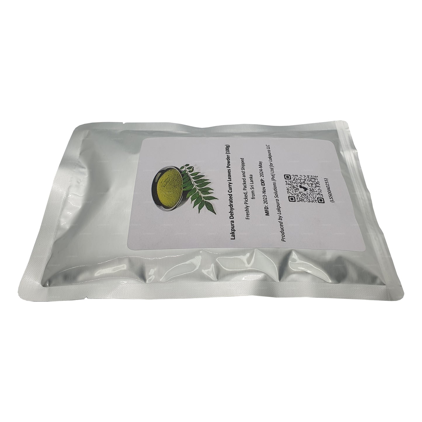 Feuilles de curry déshydratées Lakpura en poudre (100 g)