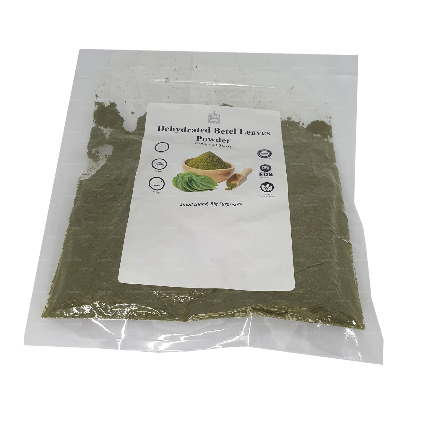 Poudre de feuilles de bétel déshydratées Lakpura (100g)