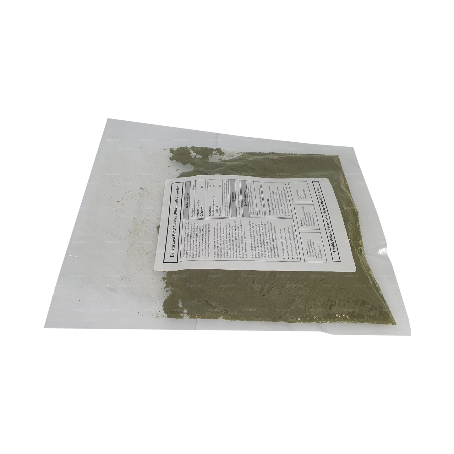 Poudre de feuilles de bétel déshydratées Lakpura (100g)