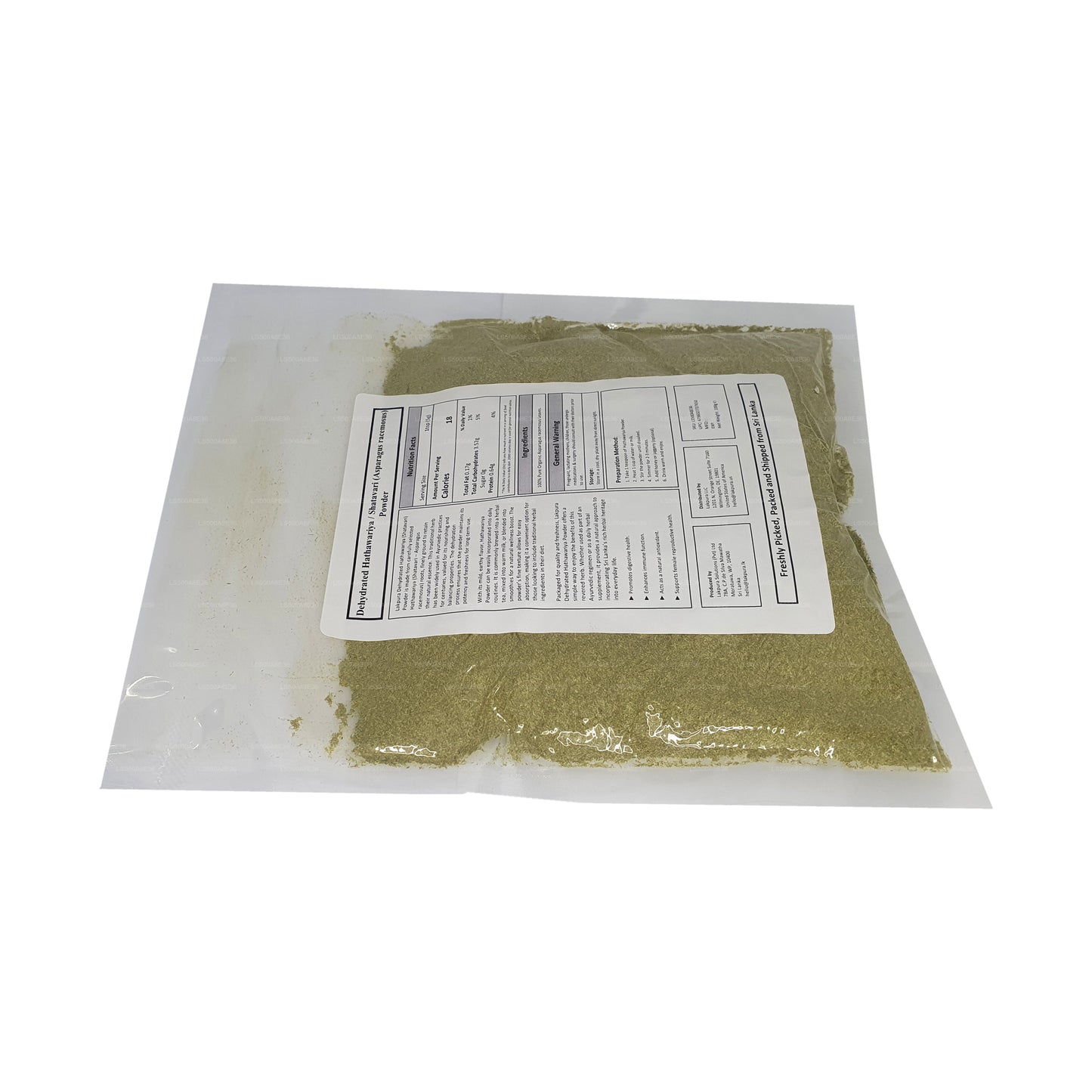 Poudre déshydratée de Hathawariya (Shatavari) Lakpura (100 g)