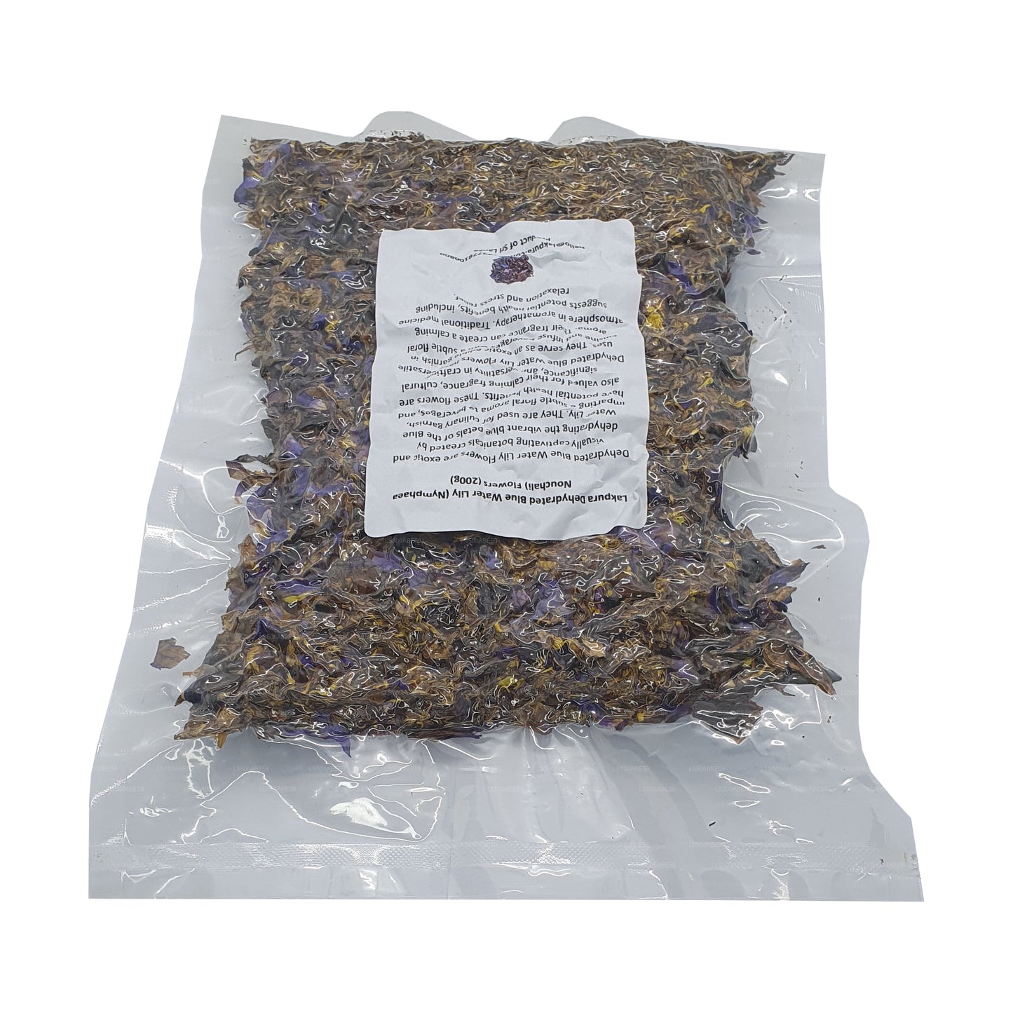 Fleurs de nénuphar bleu déshydraté Lakpura (Nymphaea Nouchali)