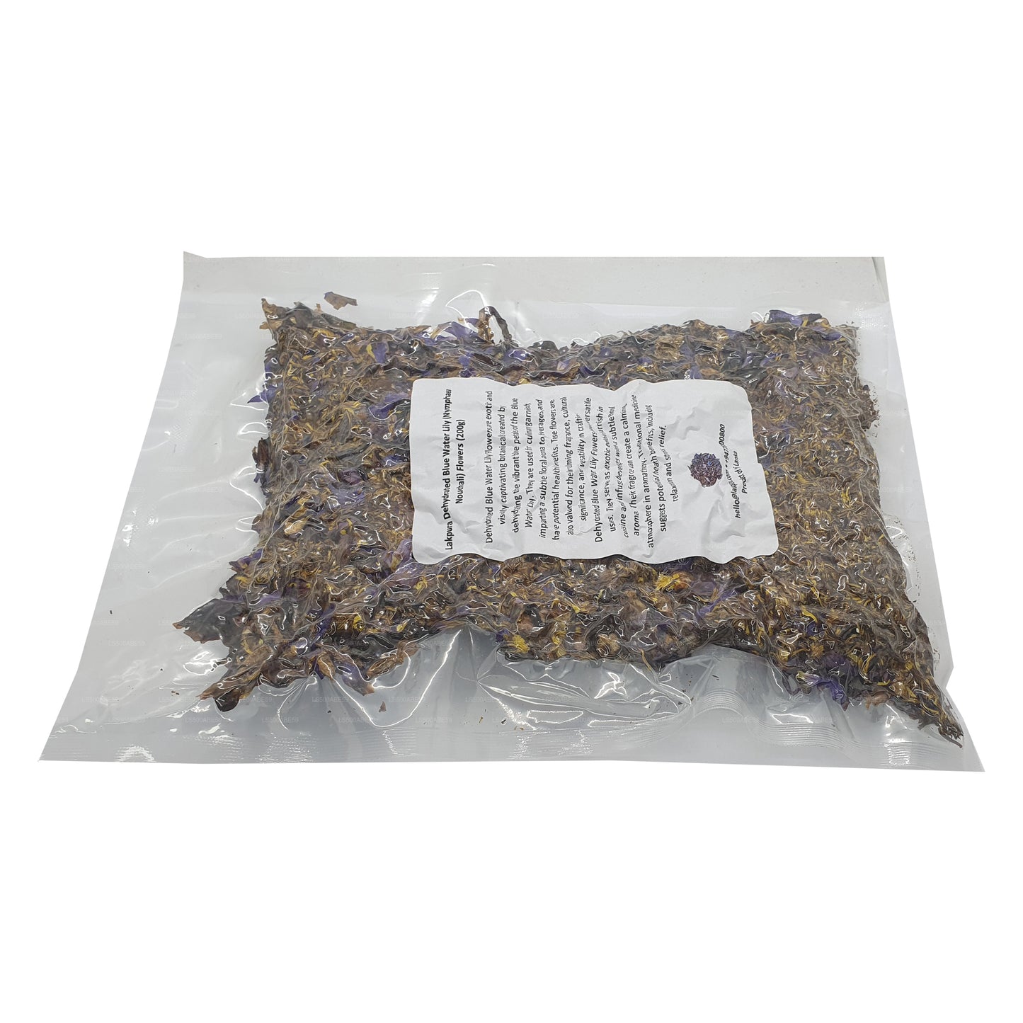 Fleurs de nénuphar bleu déshydraté Lakpura (Nymphaea Nouchali)