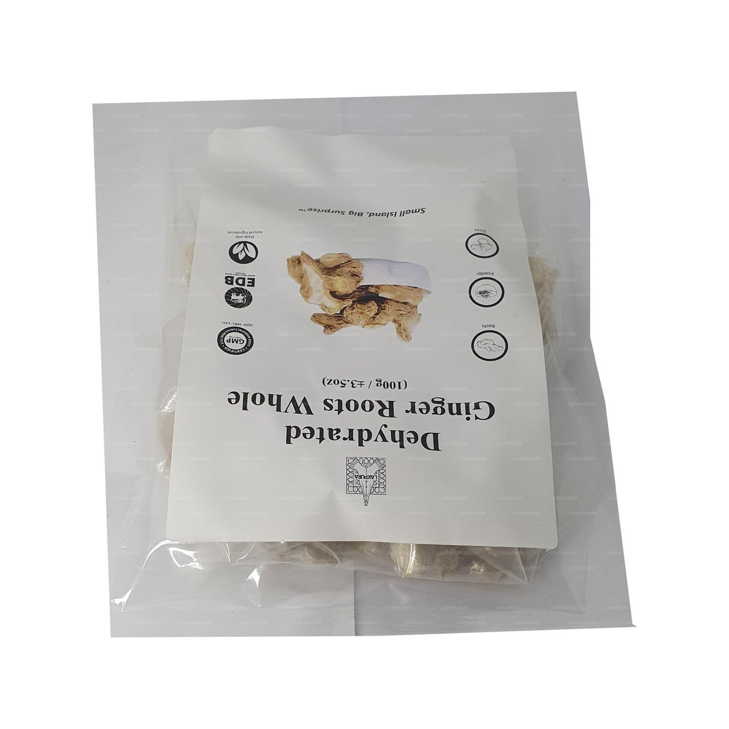 Racines de gingembre déshydratées Lakpura entières (100 g)