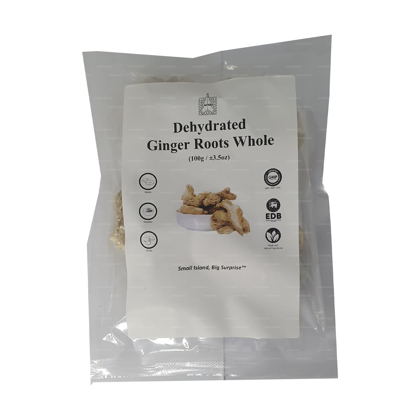 Racines de gingembre déshydratées Lakpura entières (100 g)