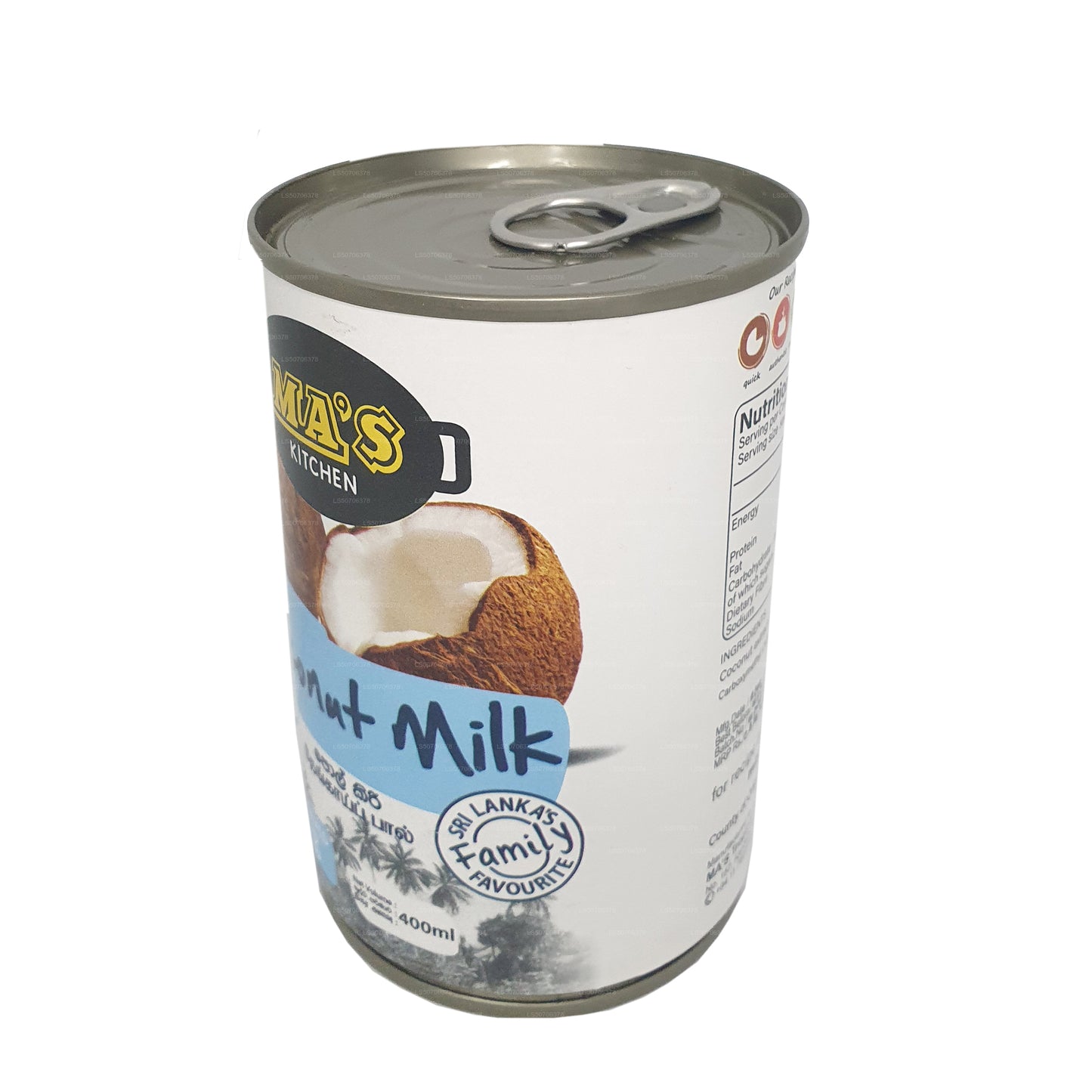 Lait de coco Ma's Kitchen Classic (400 ml)