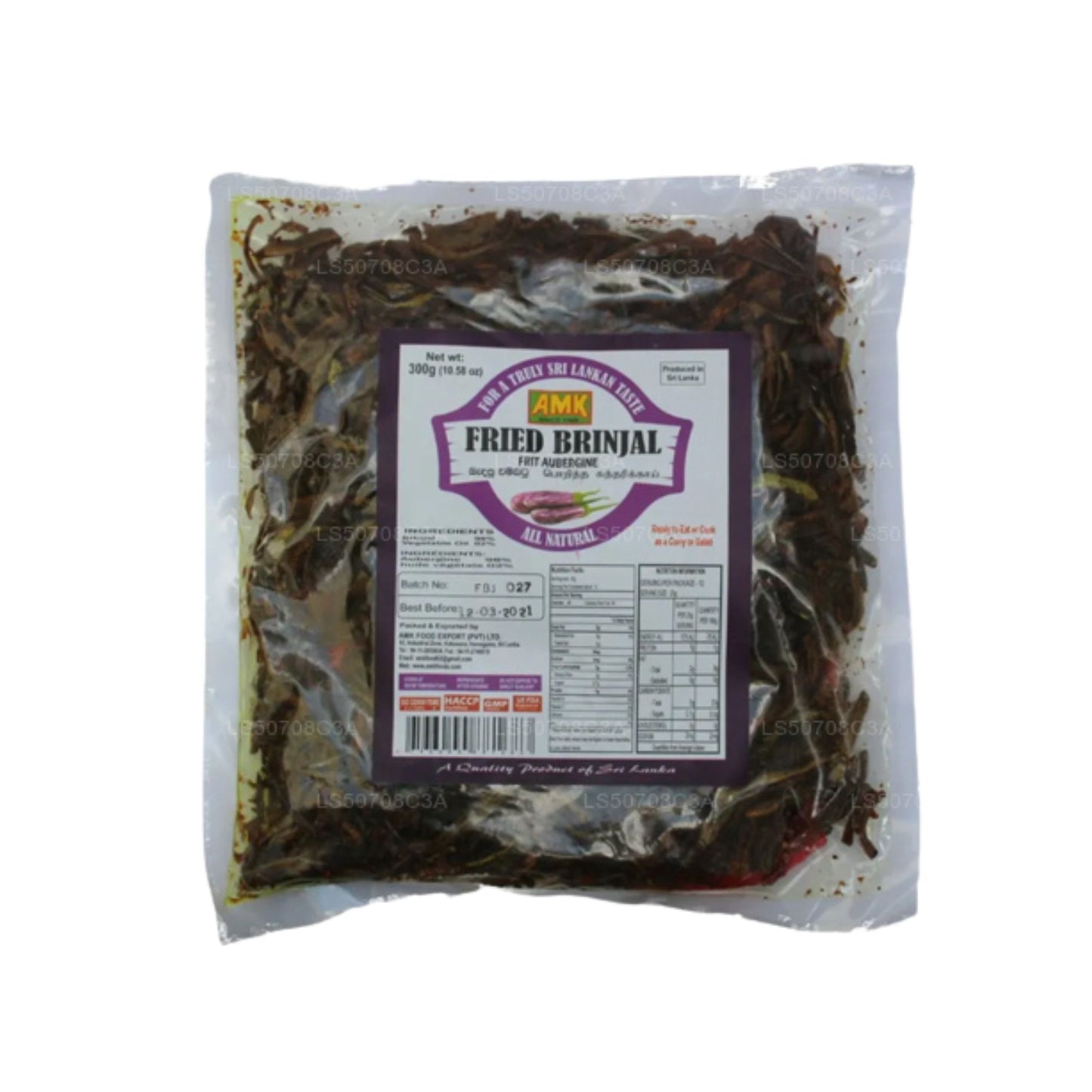 AMK Fried Brinjal (Ready to Cook) (300g)