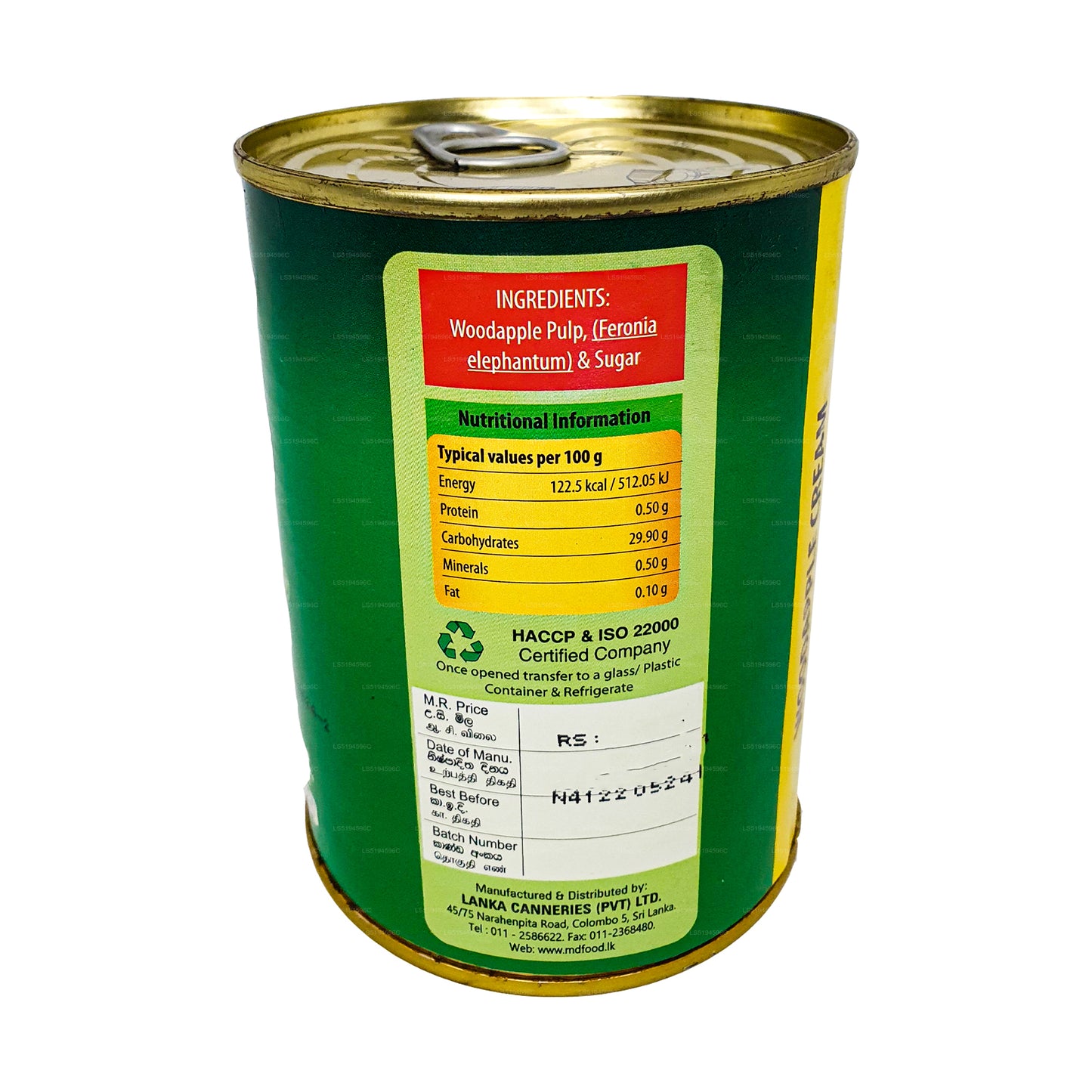 Crème MD Woodapple (500g)