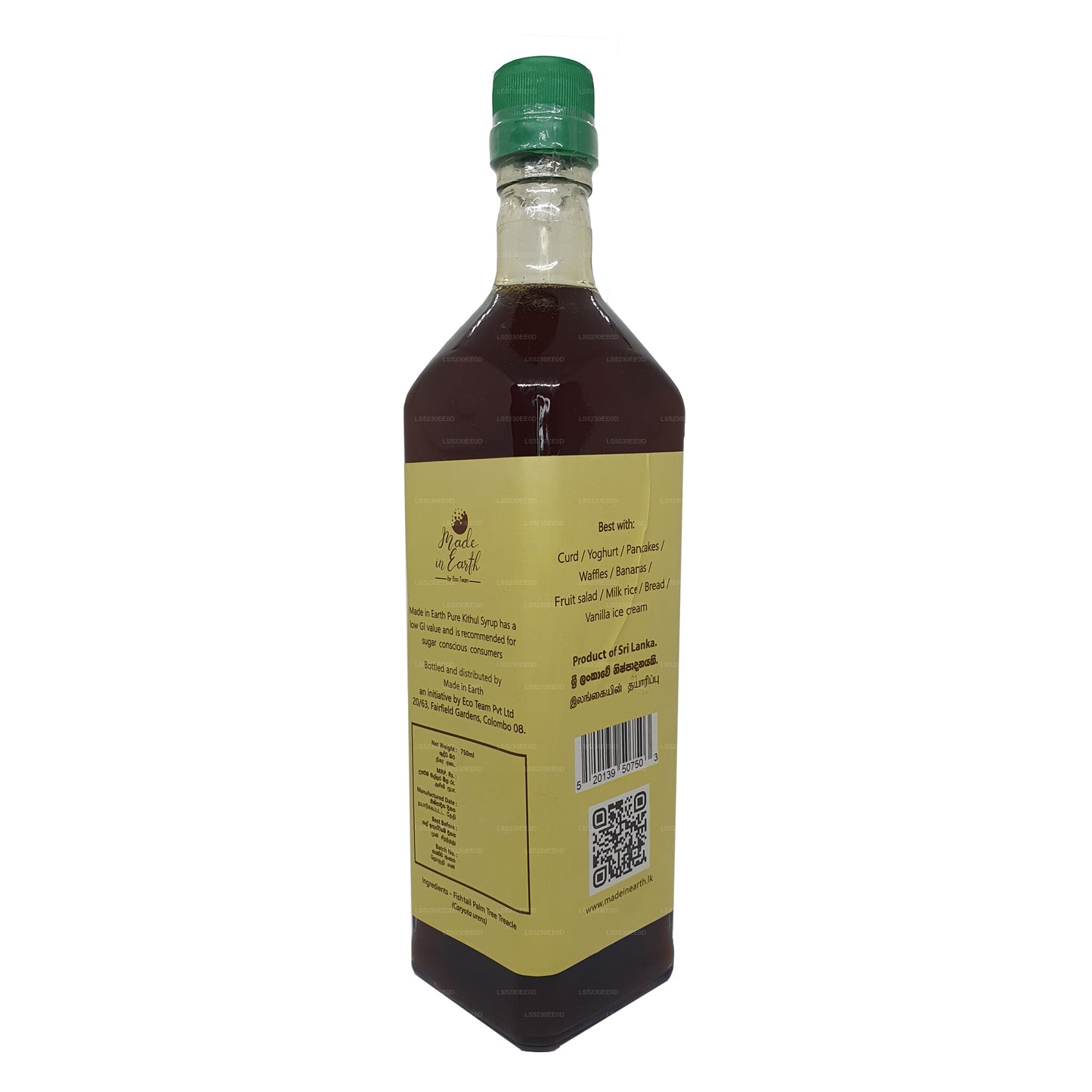 Masse de kithul naturelle pure fabriquée sur Terre (375 ml)
