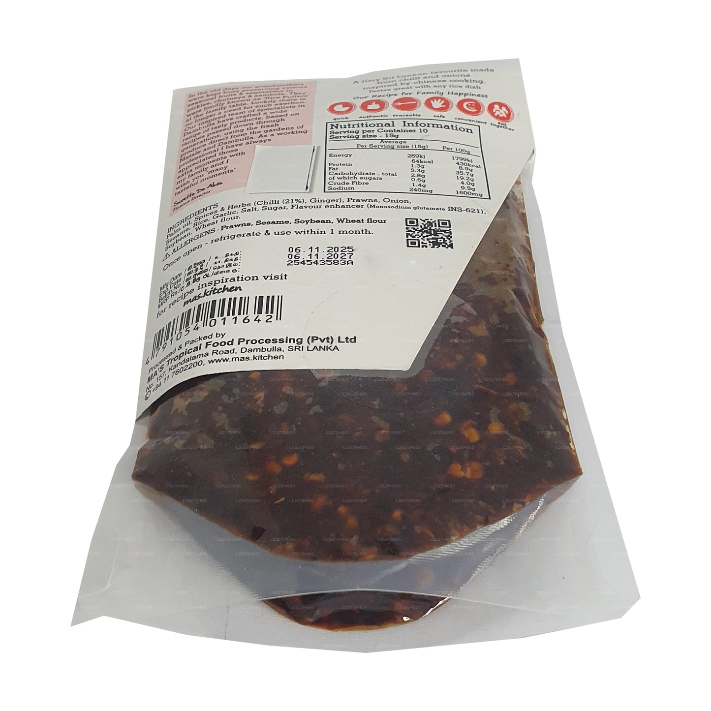 Pâte de piment chinois MA's Kitchen (150 g)