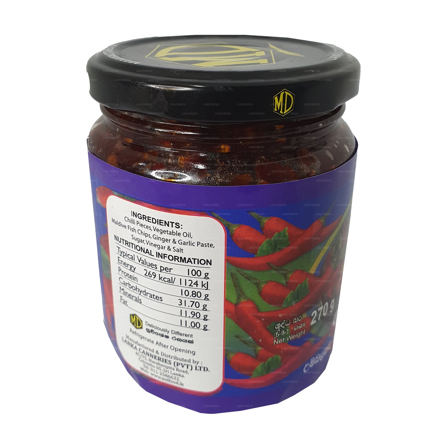 Pâte de piment chinois MD au poisson des Maldives (270 g)