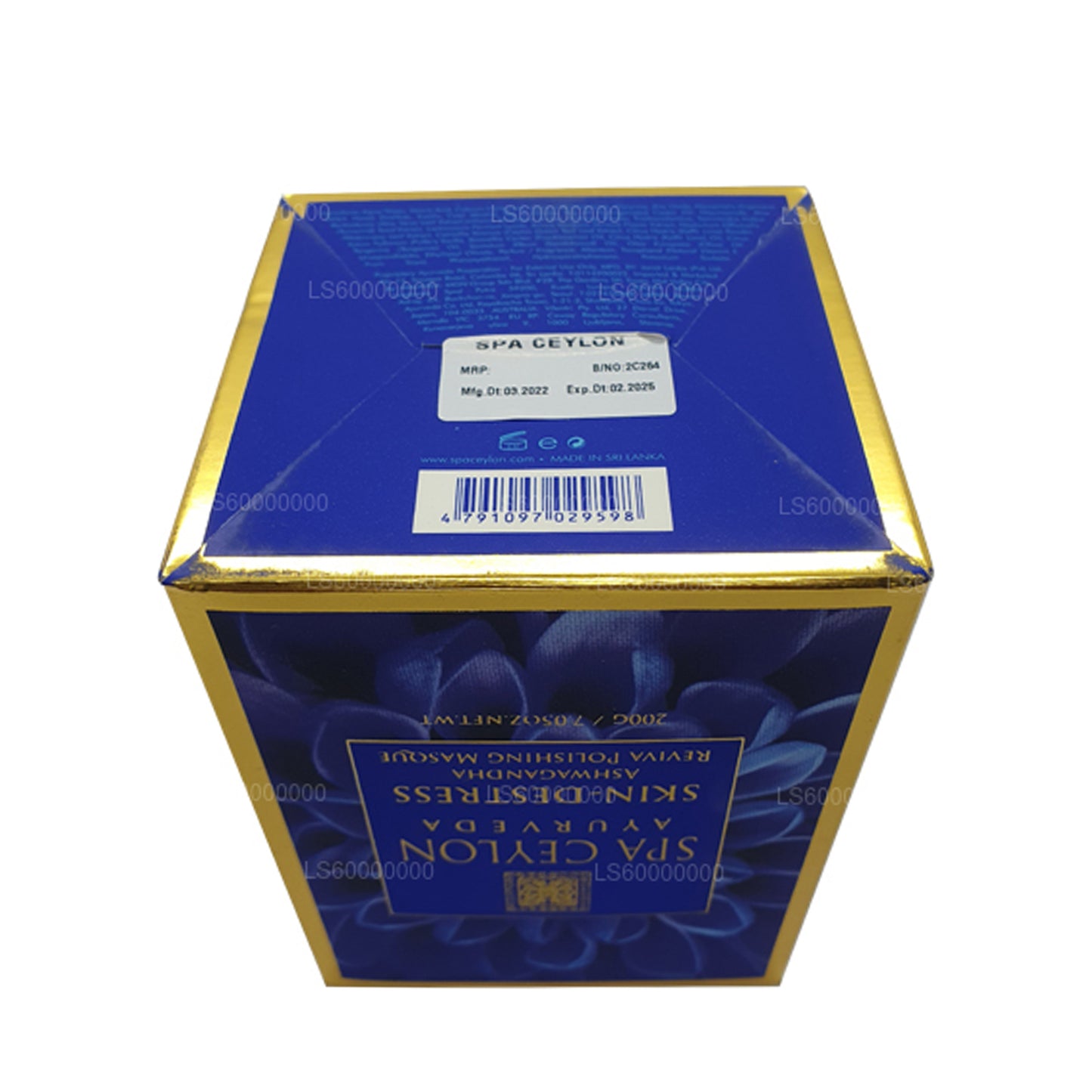 Masque polissant Spa Ceylon Skin De-Stress Ashwagandha Reviva (200 g)