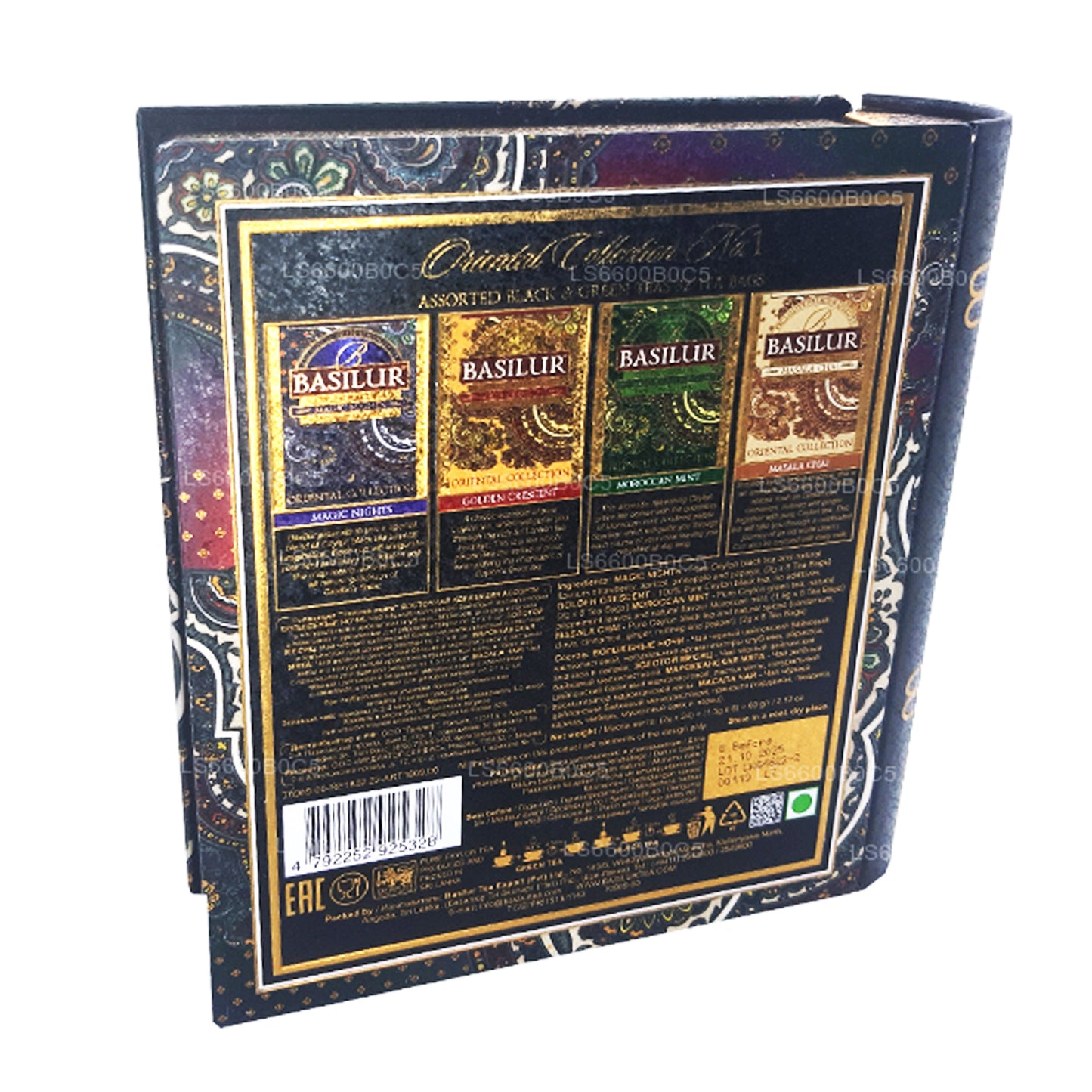 Cahier à thé Basilur Oriental Collection Vol 1 (60 g) 32 sachets de thé